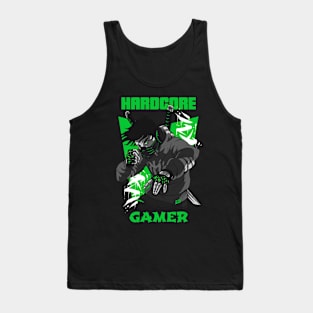 Hardcore Gamer Green Ninja Tank Top